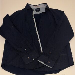 Denim & Flower Dark Blue Shirt Jacket
